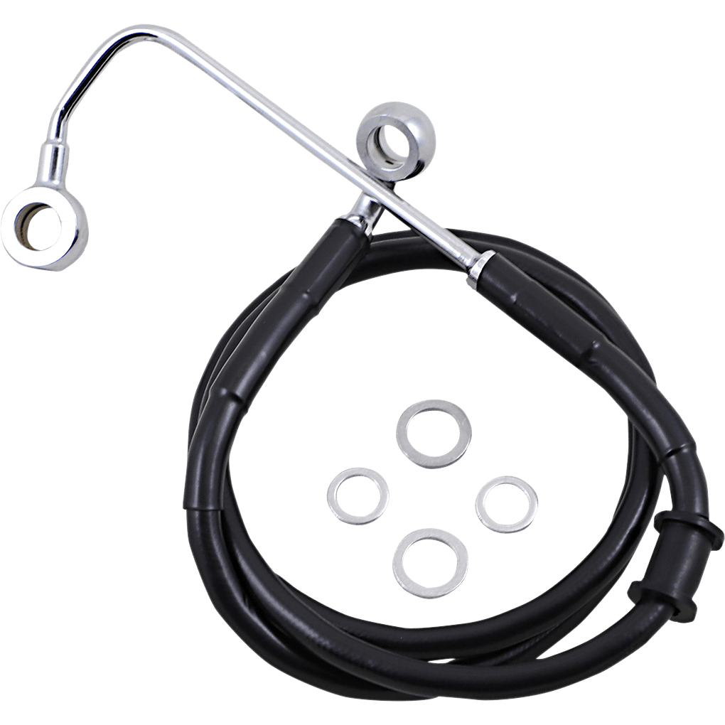 DRAG SPECIALTIES Brake Line +10" Black '15-'17 Softail