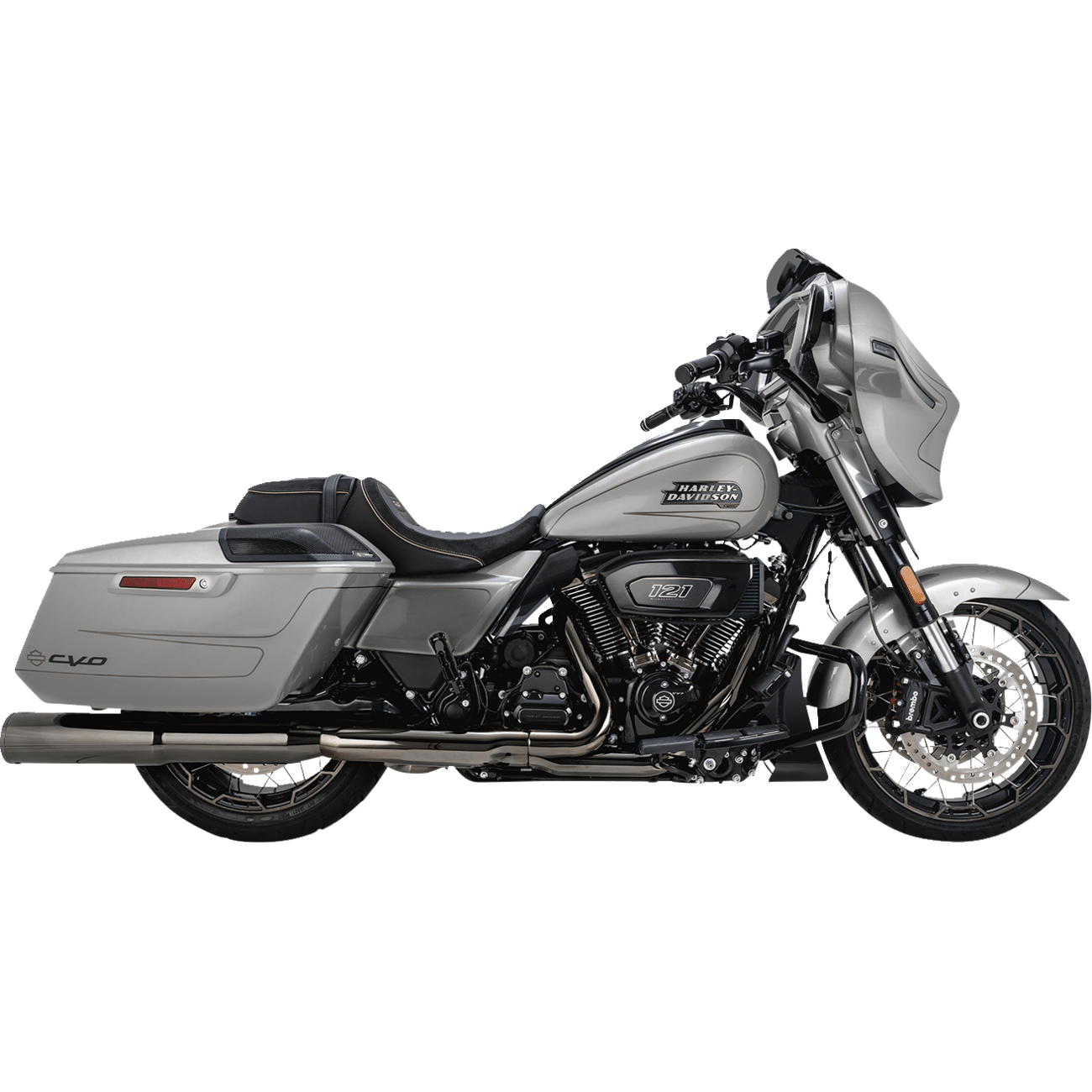 VANCE & HINES Hi-Output Slip-On Mufflers Dark Chrome 4-1/2" 16468