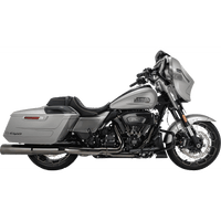 VANCE & HINES Hi-Output Slip-On Mufflers Dark Chrome 4-1/2" 16468