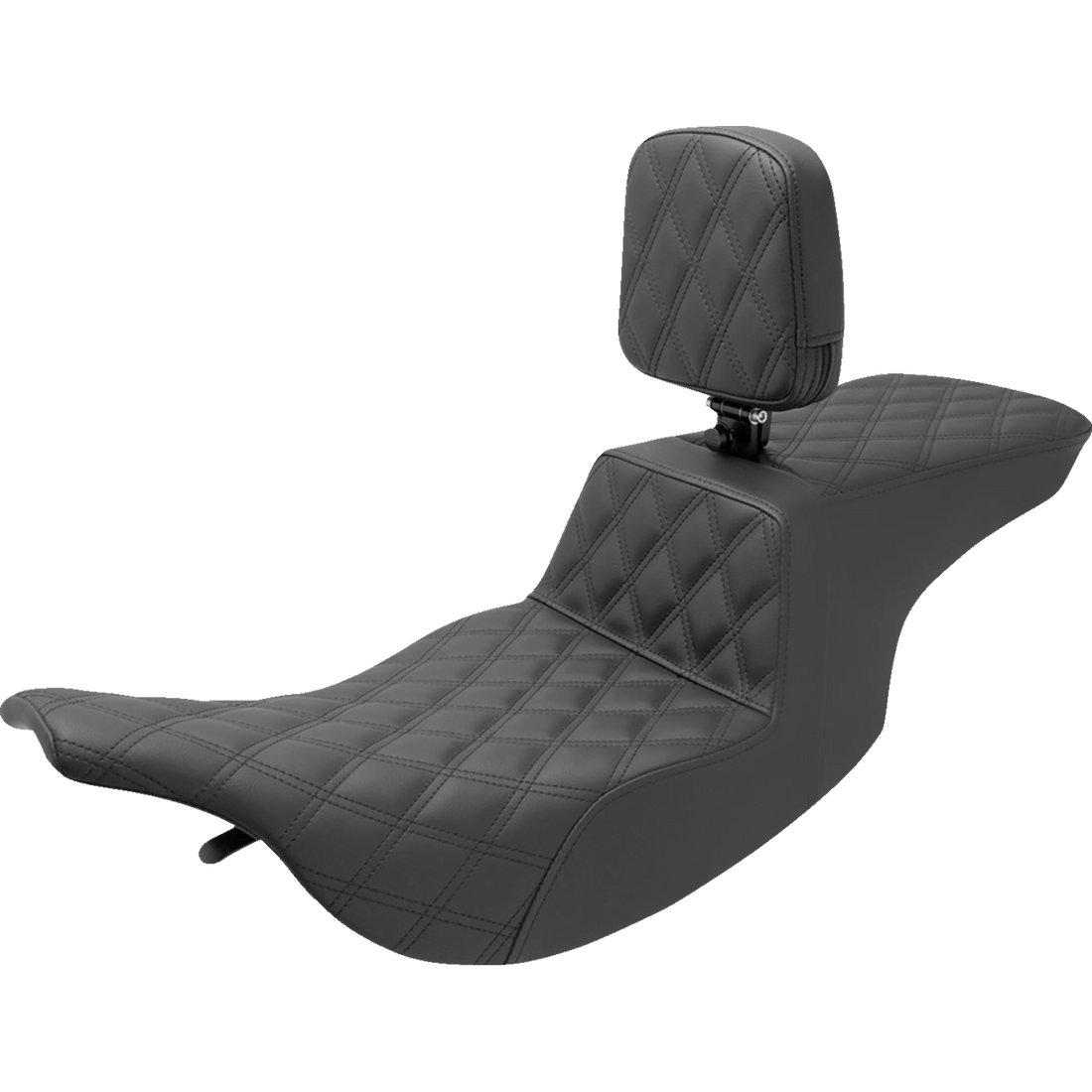 SADDLEMEN Tour Step-Up Seat Rider Backrest Full Lattice Stitch FL '97-'07 89707195BR