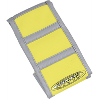 SDG 6-Ribbed Seat Cover Gray Ribs/Yellow Tip/Gray Sides