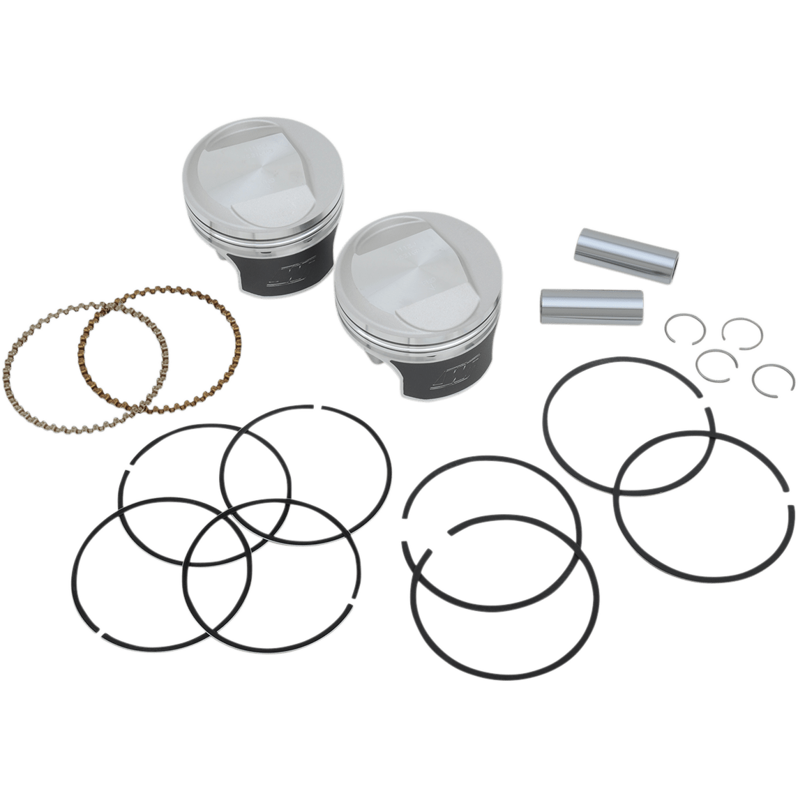 WISECO Tracker™ Series Piston Kit 3.528" 1340 cc 80 Cubic Inch +0.030" Evolution