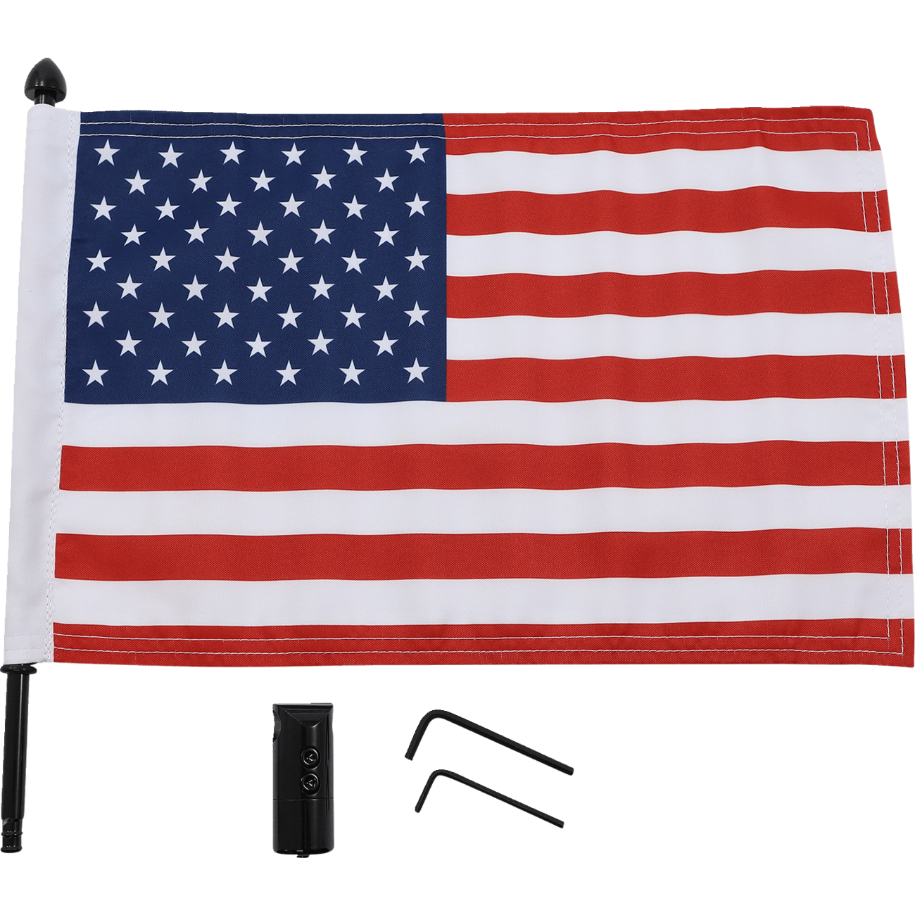 PRO PAD Luggage Rack Flag Mount 1/2" Round With 10" X 15" Flag BRFMRDHB1215