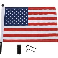 PRO PAD Luggage Rack Flag Mount 1/2" Round With 10" X 15" Flag BRFMRDHB1215