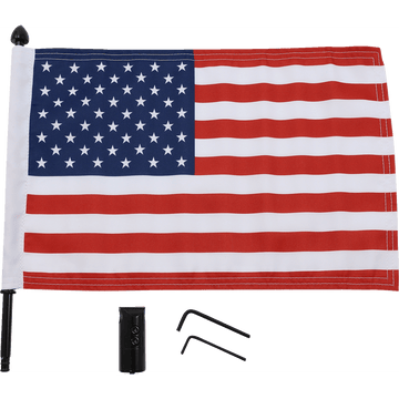 PRO PAD Luggage Rack Flag Mount 1/2" Round With 10" X 15" Flag BRFMRDHB1215