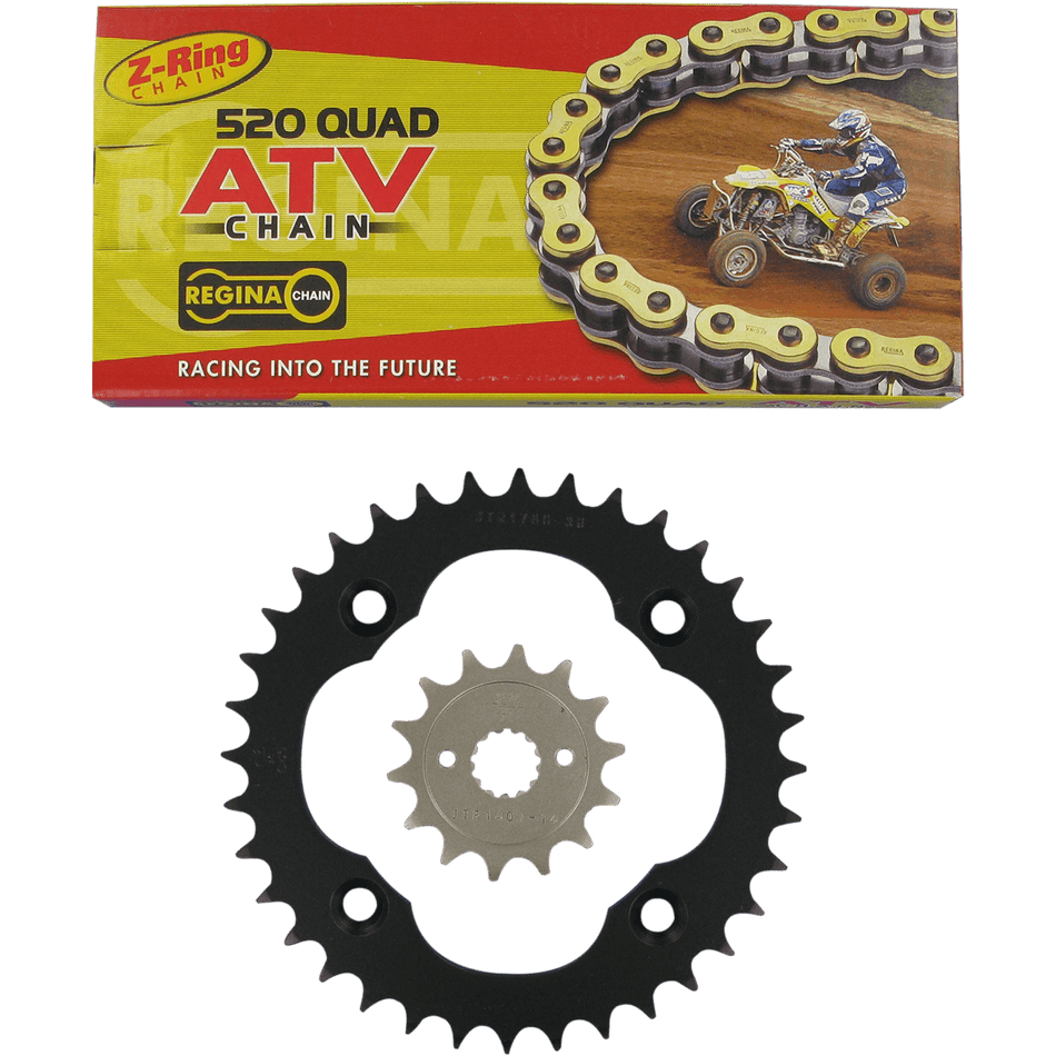 REGINA Chain and Sprocket Kit Suzuki Quad Racer '06-'09 5QUAD/096KSU026