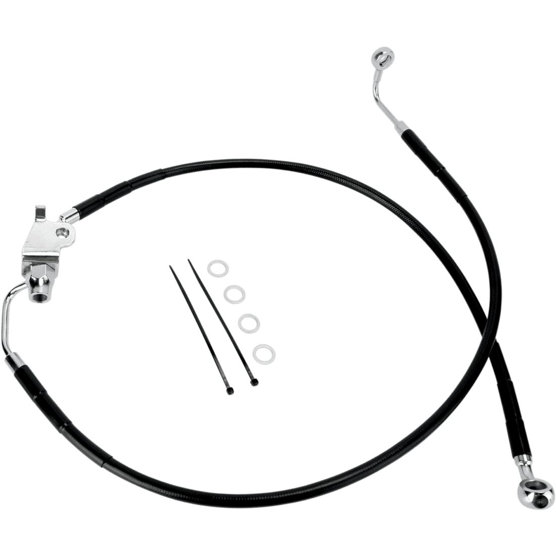 DRAG SPECIALTIES Brake Line Rear Black