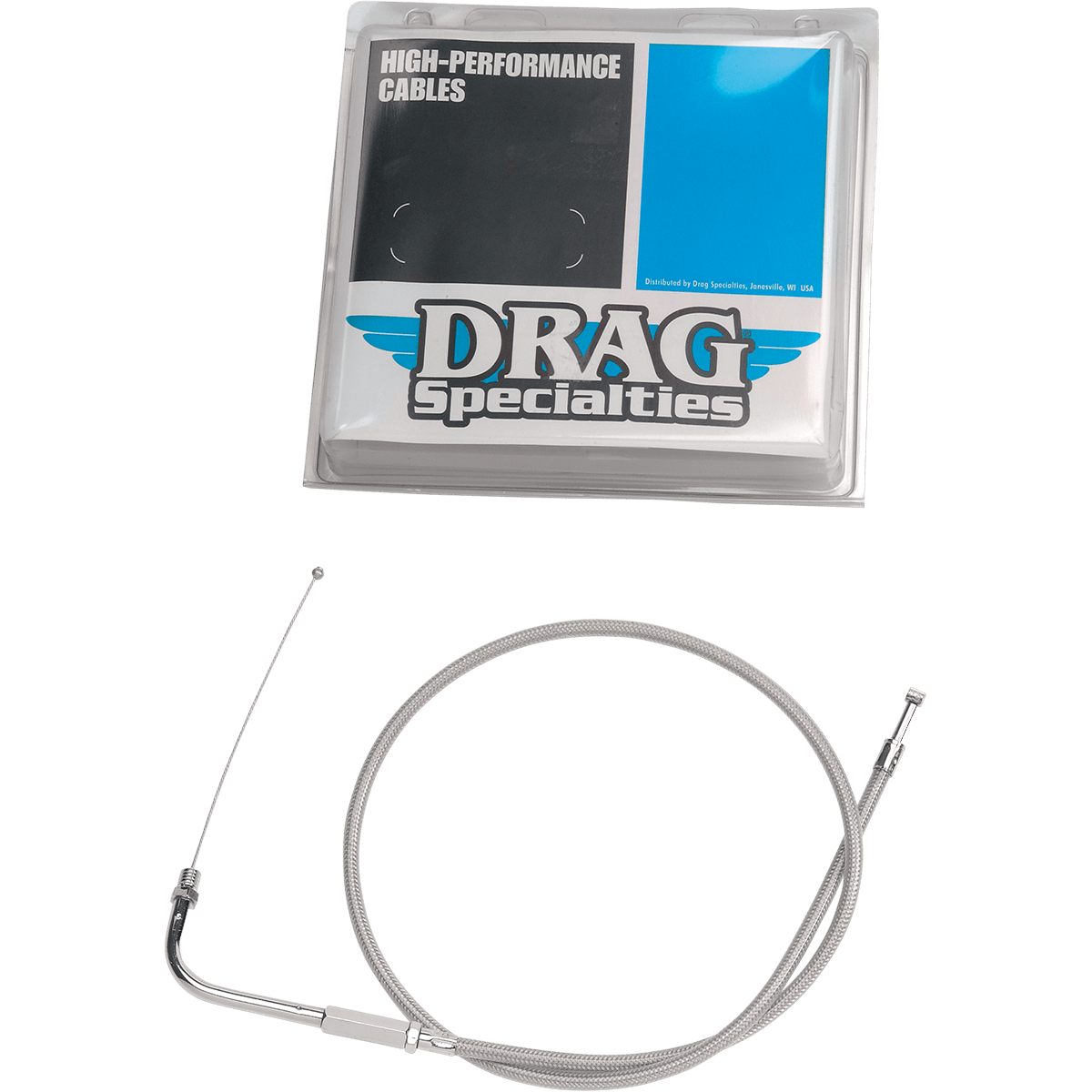 DRAG SPECIALTIES Throttle Cable 28-1/2" Braided