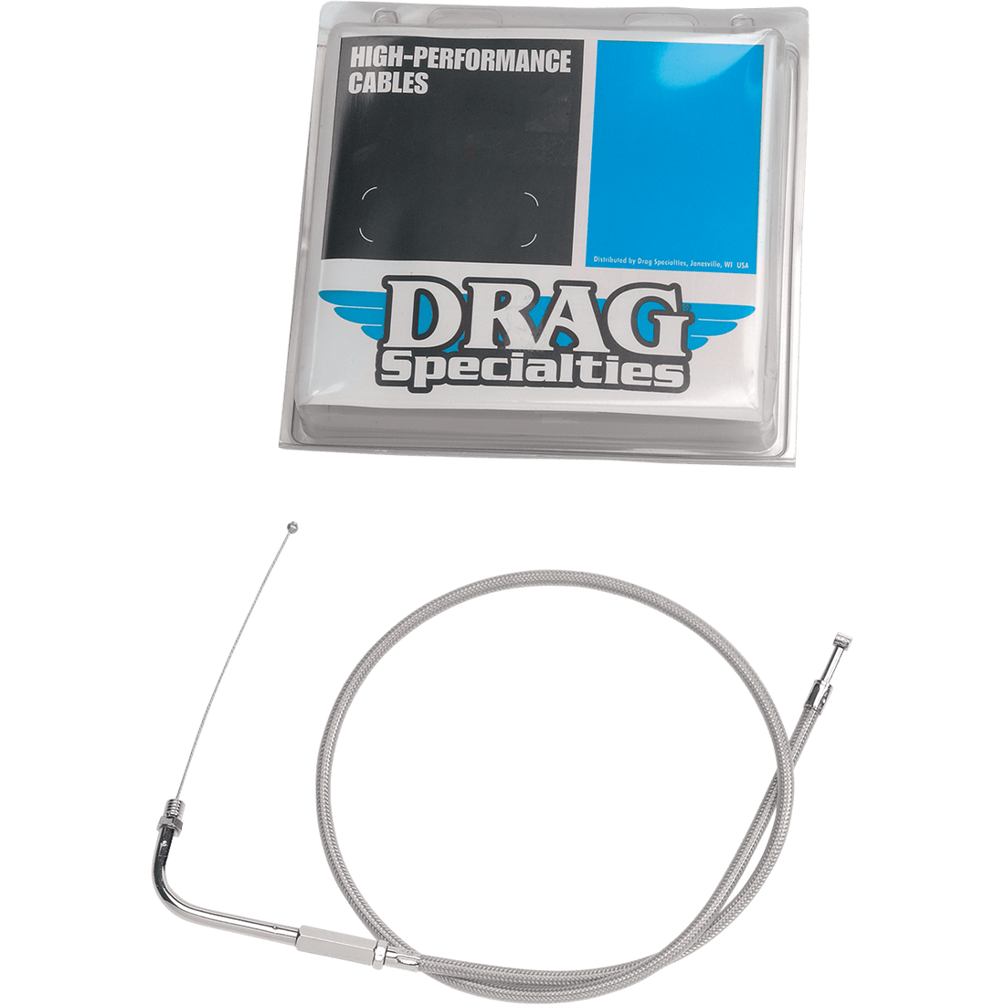 DRAG SPECIALTIES Idle Cable Cruise 41-1/2" Braided