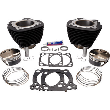 S&S CYCLE 124" Big Bore Cylinder Kit M8 Black