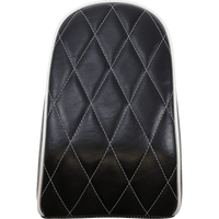 LE PERA Bare Bones Pillion Pad Diamond Black w/ White Stitch FLFB/S '18-'23 LYO007PDMWTP