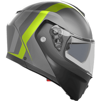 AGV Streetmodular Helmet Resia Matte Gray/Black/Yellow Fluo Small 2118296002007S