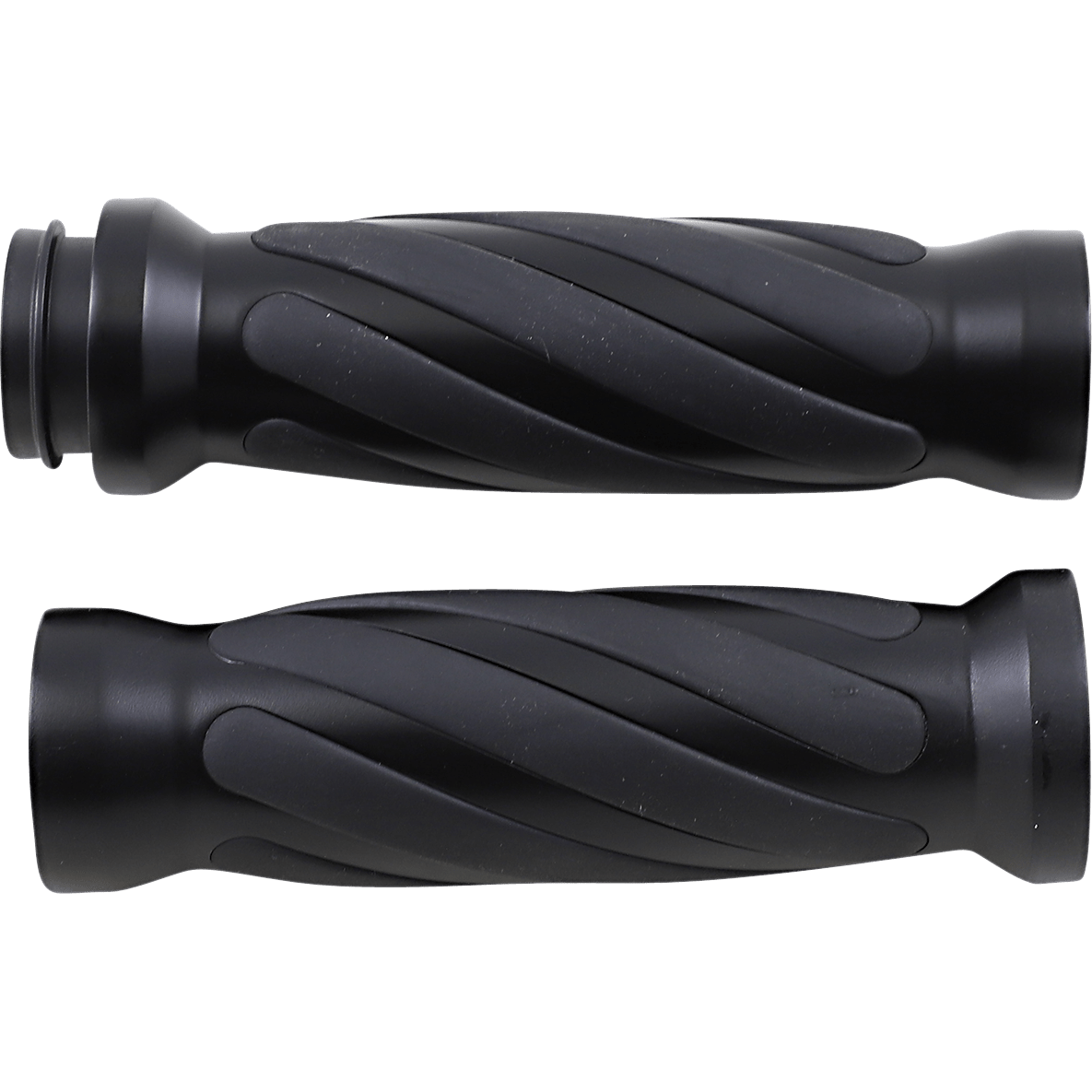 DRAG SPECIALTIES Grips Twisted TBW Matte Black