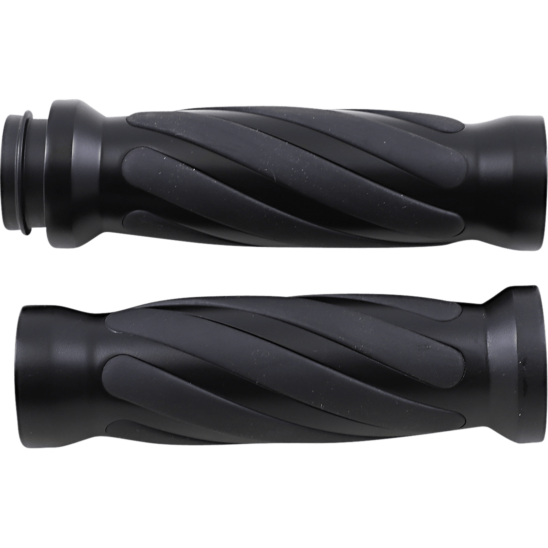 DRAG SPECIALTIES Grips Twisted TBW Matte Black