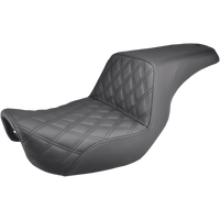 SADDLEMEN Step-Up Seat Front Lattice Stitch Black Dyna 80604172