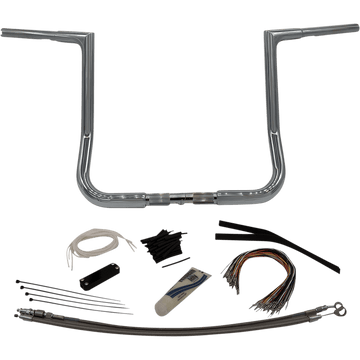 FAT BAGGERS INC. Handlebar Kit Flat Top 14" Chrome 709114