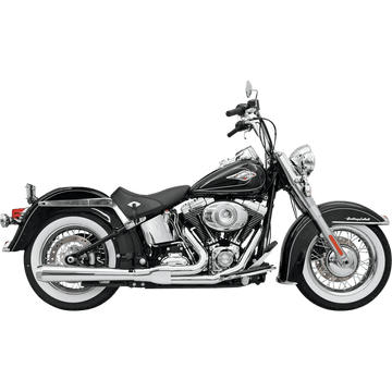 BASSANI XHAUST 2:1 Exhaust Chrome Long Softail 12111J