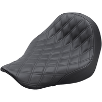 SADDLEMEN Renegade Solo Seat Lattice Stitched Black FL/FX '18-'20 81829002LS