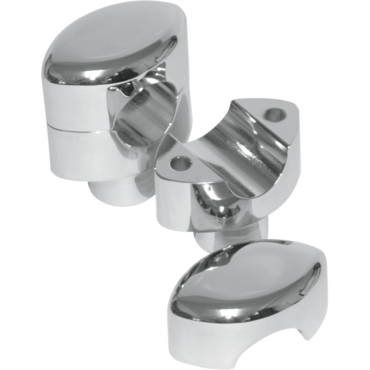 LA CHOPPERS Risers Hefty Smooth 1-1/2" Chrome LA740601