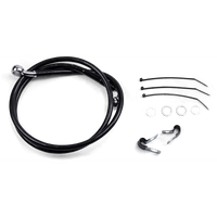 DRAG SPECIALTIES Brake Line Front Black +2" FXD '00-'05