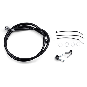 DRAG SPECIALTIES Brake Line Front Black +2" FXD '00-'05