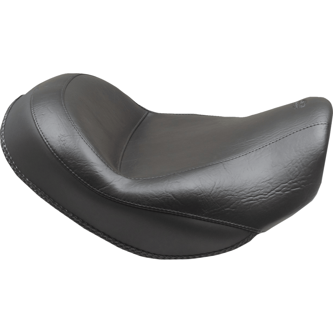 MUSTANG Wide Touring Solo Seat Black Plain without Driver Backrest C90T '15-'19 85204