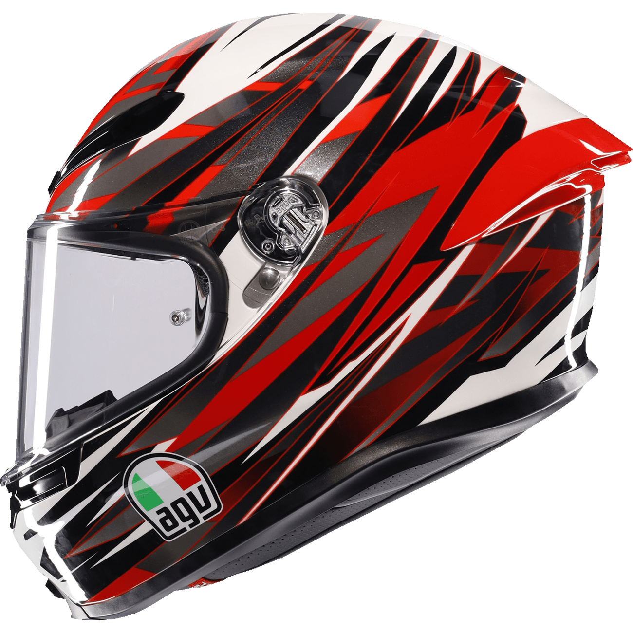 AGV K6 S Helmet Reeval White/Red/Gray Small 2118395002023S