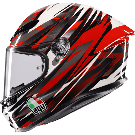 AGV K6 S Helmet Reeval White/Red/Gray Medium 2118395002023M