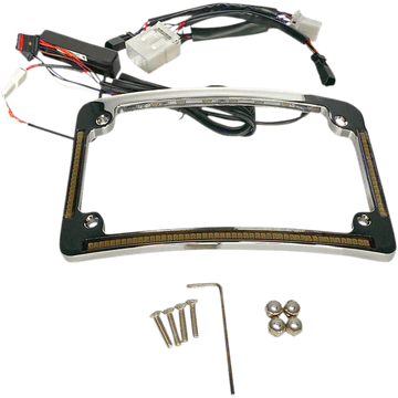 CUSTOM DYNAMICS All in One License Plate Frame Chrome TF05HDC