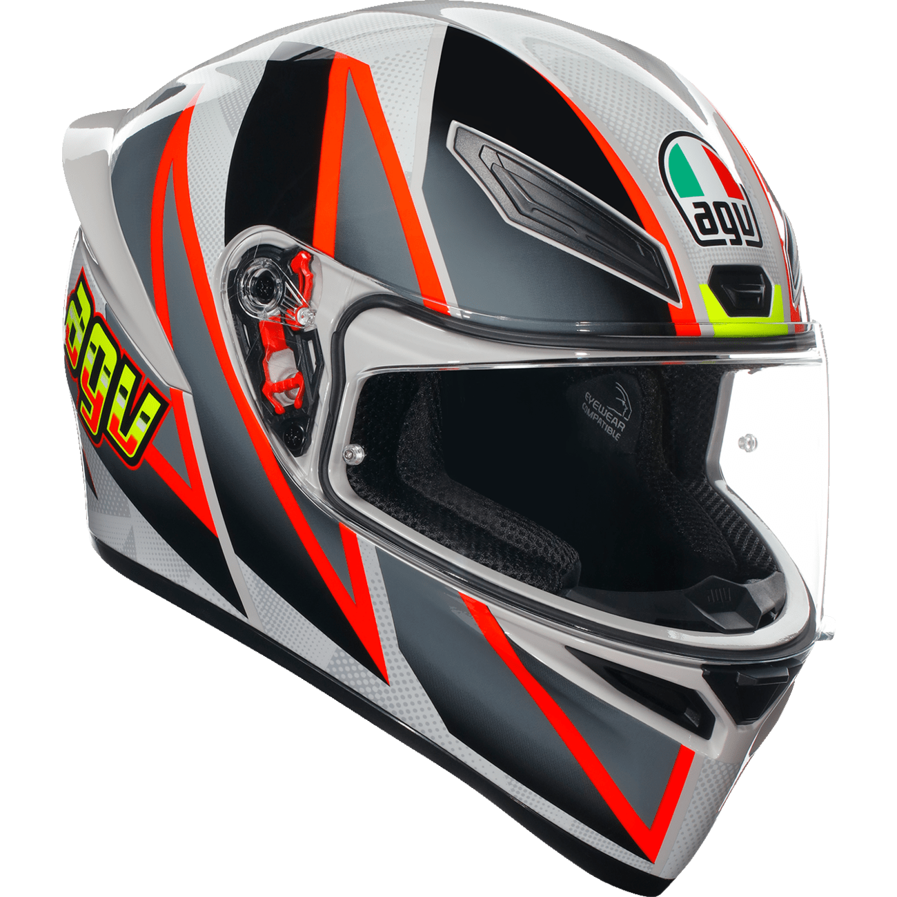 AGV K1 S Helmet Blipper Gray/Red Small