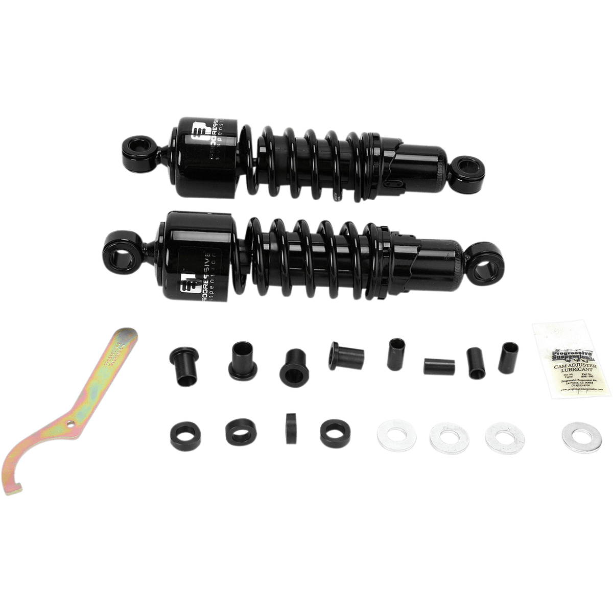 PROGRESSIVE SUSPENSION 412 Series Shock 11" Standard Black H-D 4124005B