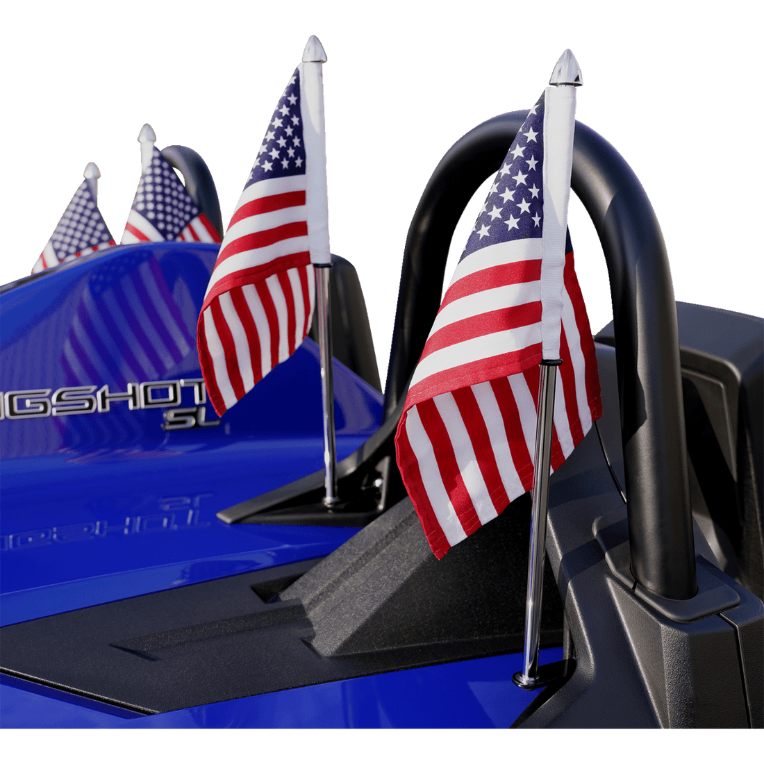 SHOW CHROME Flag Pole Chrome Slingshot