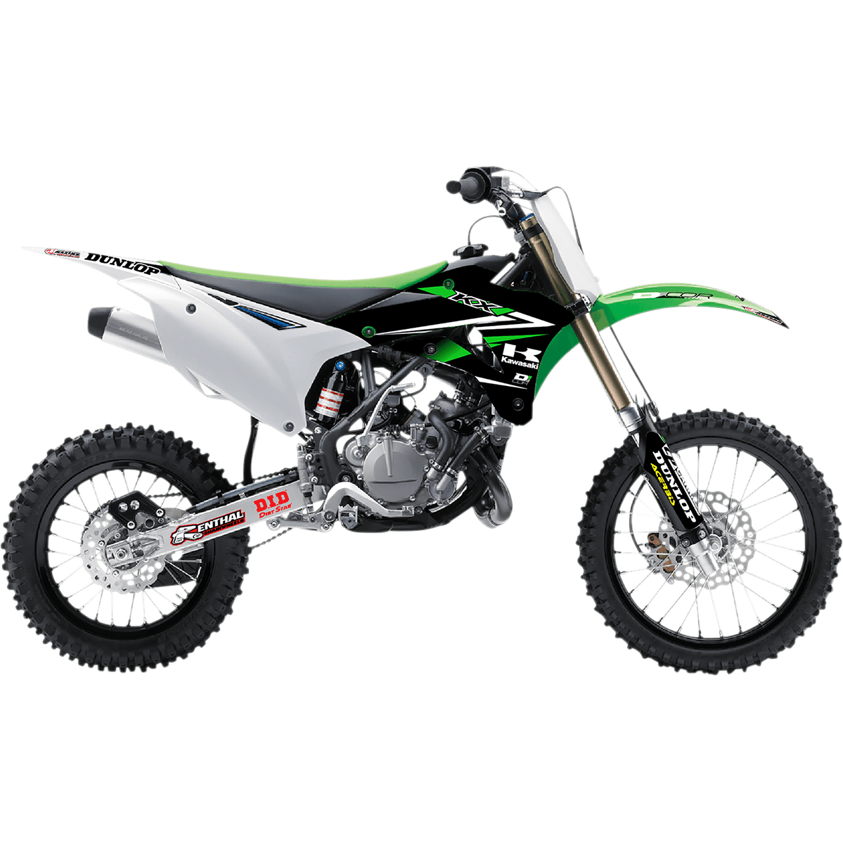 D'COR VISUALS Graphics and Trim Kit Team Green Kawasaki 1020524