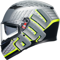 AGV K3 Helmet Fortify Gray/Black/Yellow Fluo Medium 2118381004011M