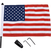 PRO PAD Flag Mount Pinnacle Luggage Rack 13" Pole 10" X 15" Flag BRFMRDHB51IN15