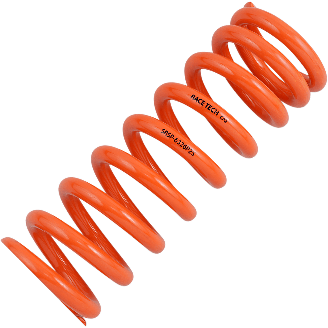 RACE TECH Progressively Wound Shock Spring Orange P25 Spring Rate 493 lbs/in SRSP 6326P25