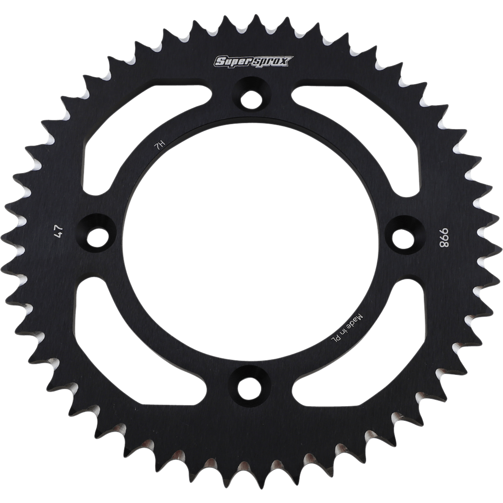 SUPERSPROX Rear Sprocket Black Suzuki/Yamaha 47 Tooth