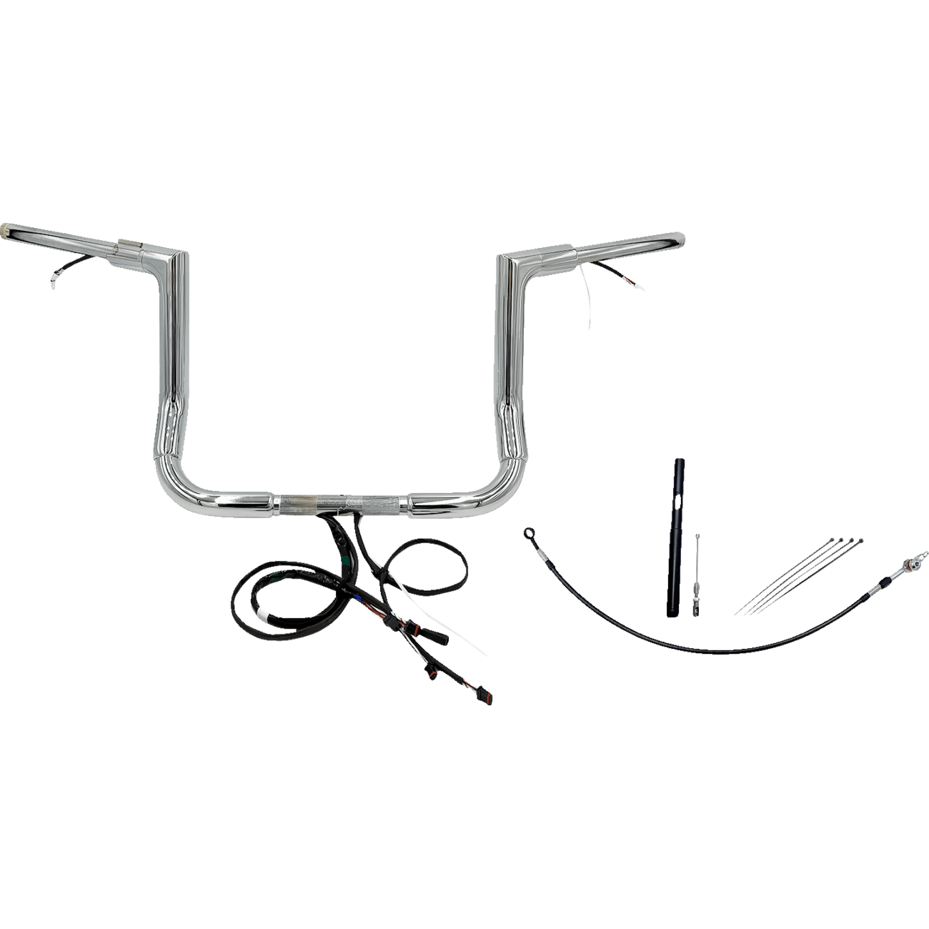 FAT BAGGERS INC. Handlebar Kit Flat Top 12" Chrome 612012