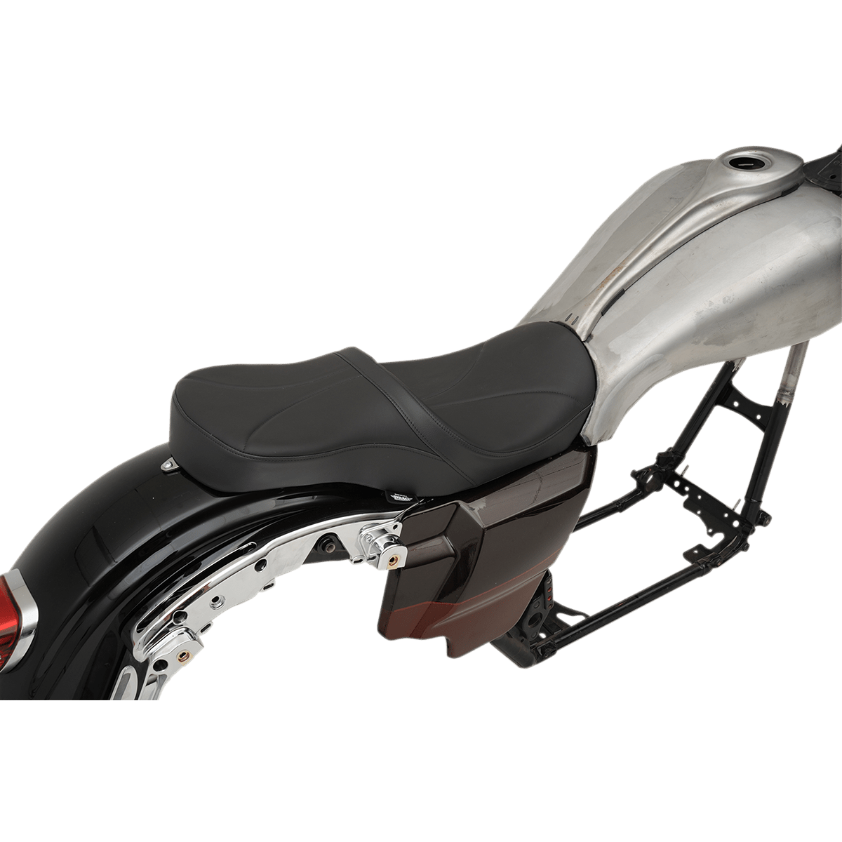 DRAG SPECIALTIES Low Touring Seat Mild Stitched Yaffe Tanks FL '18-'23