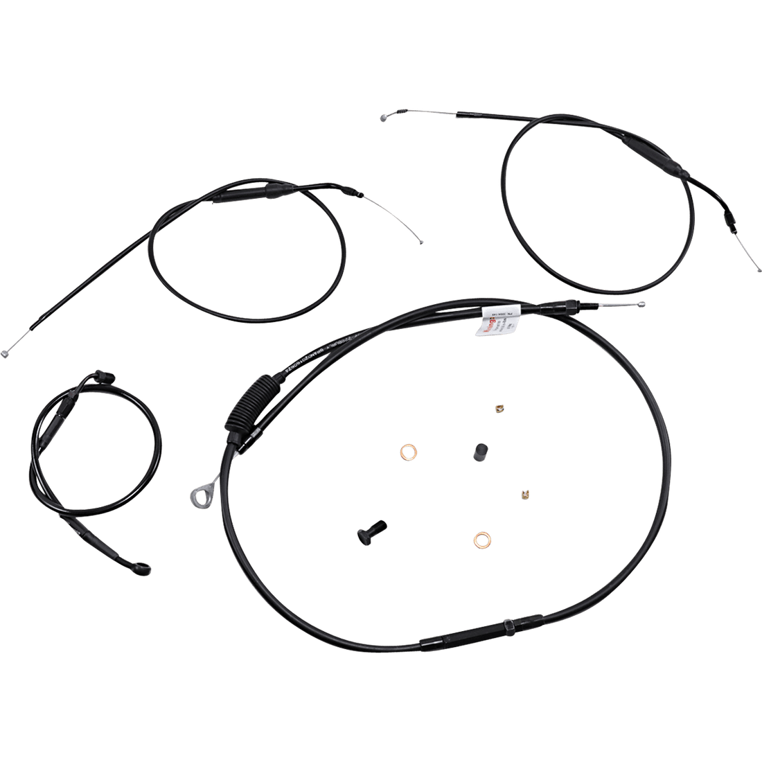 BURLY BRAND Handlebar Cable and Brake Line Kit Extended Sportsters Tracker/Scrambler Handlebars ABS B301272