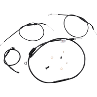 BURLY BRAND Handlebar Cable and Brake Line Kit Extended Sportsters Tracker/Scrambler Handlebars ABS B301272