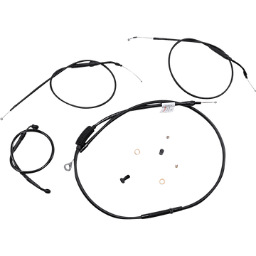 BURLY BRAND Handlebar Cable and Brake Line Kit Extended Sportsters Tracker/Scrambler Handlebars ABS B301272