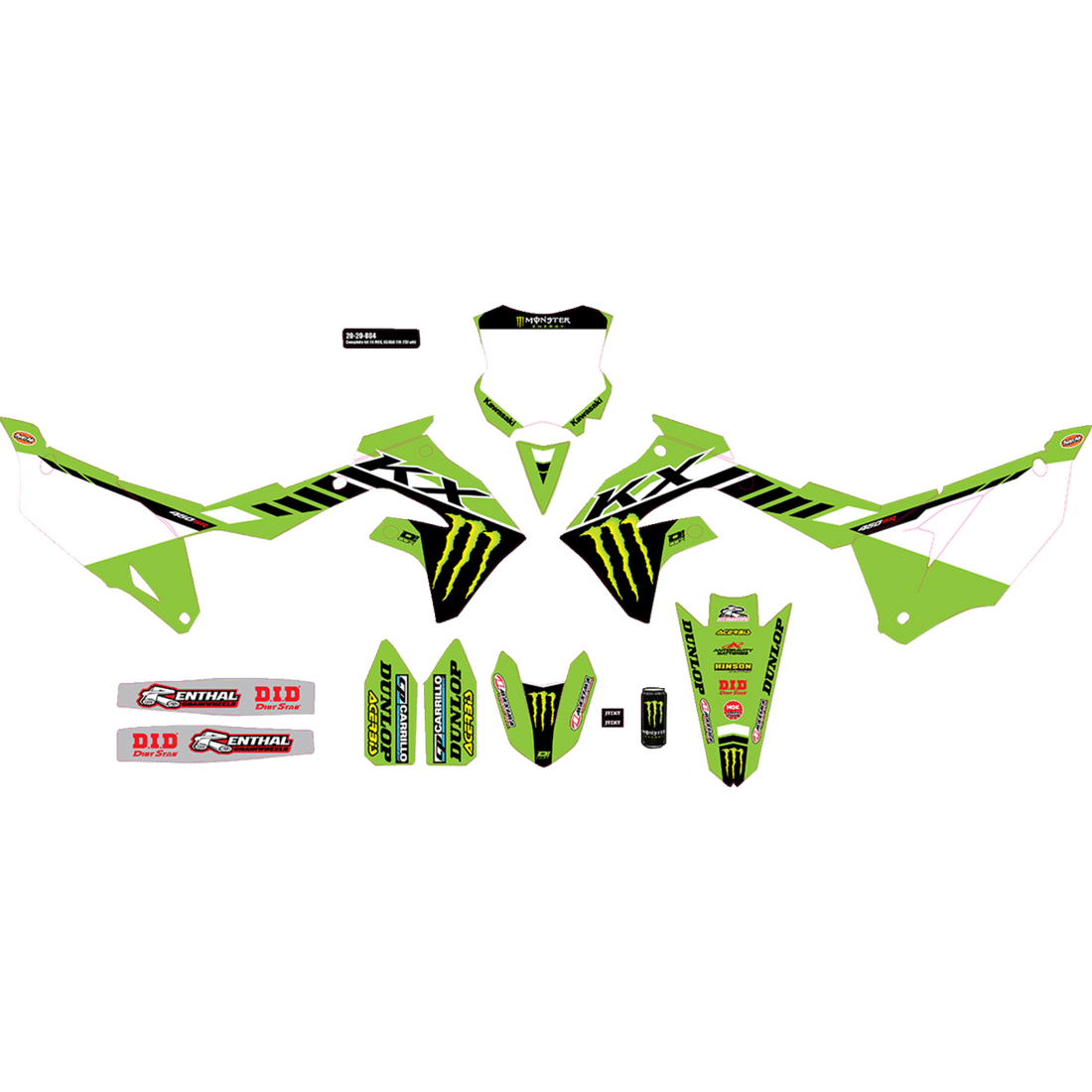 D'COR VISUALS Graphic Kit Monster Energy 2020804