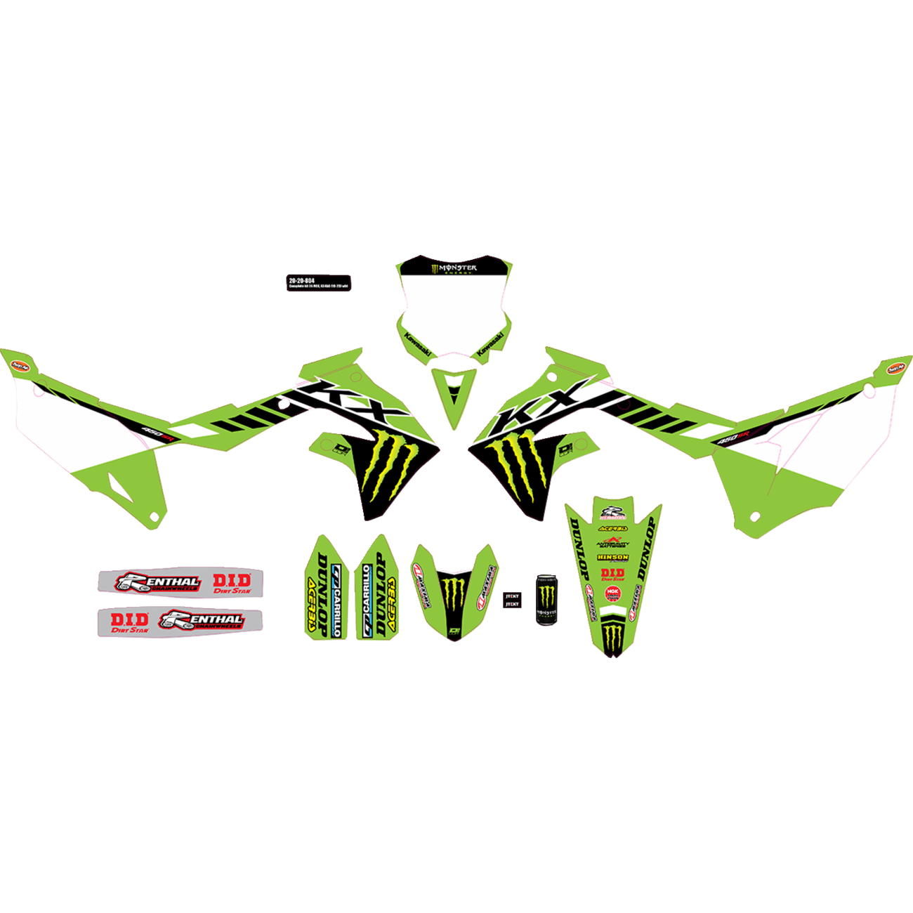 D'COR VISUALS Graphic Kit Monster Energy 2020804