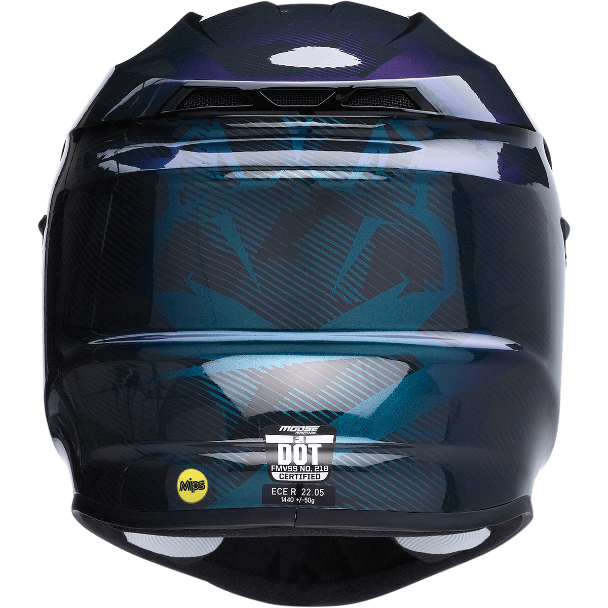 MOOSE RACING F.I. Helmet Agroid Camo MIPS® Iridescent Blue Medium 01107754