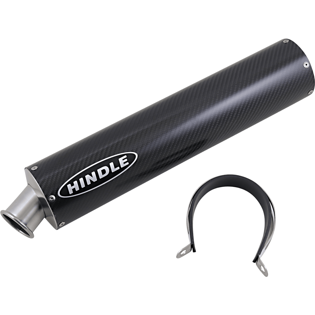 HINDLE Round Muffler Carbon Fiber 18" CFS182R