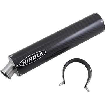 HINDLE Round Muffler Carbon Fiber 18" CFS182R