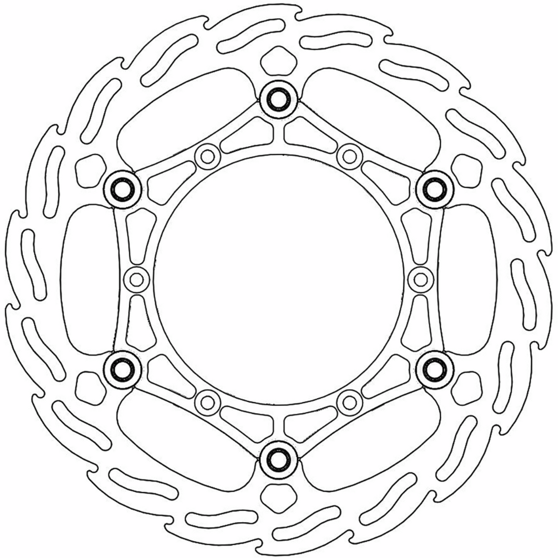 MOTO-MASTER Brake Rotor Front Flame