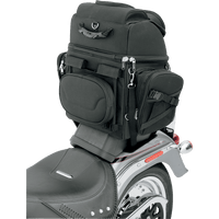 SADDLEMEN Backseat/Sissy Bar Bag Black EX000298