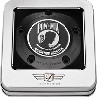 FIGURATI DESIGNS Timing Cover 5 Hole POW MIA Black FD50TC5HBLK